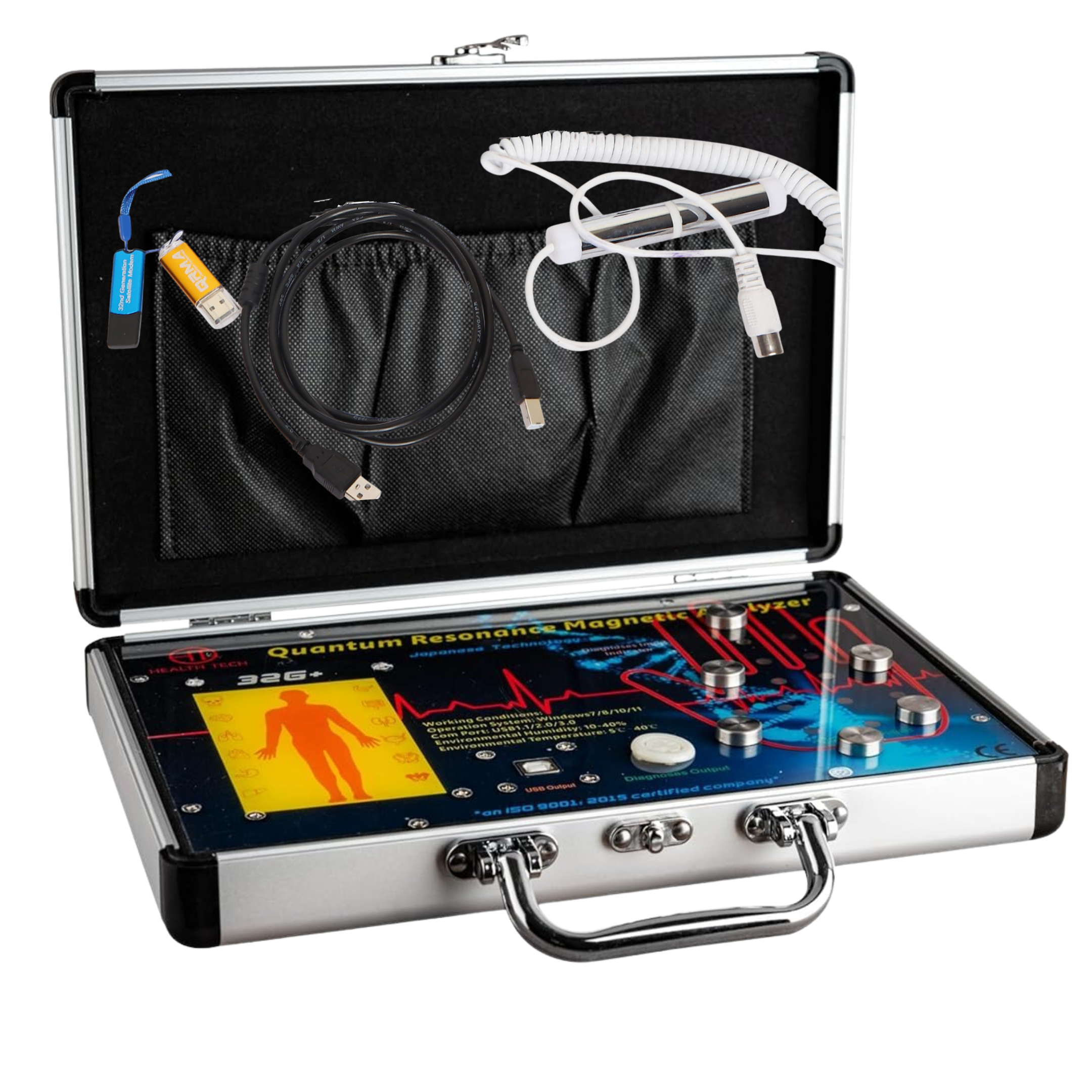 32G + Indias UltinoPro Quantum Resonance Magnetic Analyzer 32 Generation+ Full Body Check-up Machine | 5G Supportive Health Checkup Machine ( 𝟐 𝐈𝐍 𝟏)