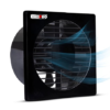 6 Inch Exhaust Fan | Kitchen Ventilation Fan | Bathroom Air Vent Axial | High Speed Low Noise | Wall Mount Exhaust Fan | Energy Efficient 𝟓 𝐘𝐄𝐀𝐑 𝐖𝐀𝐑𝐑𝐀𝐍𝐓𝐘 (Black)